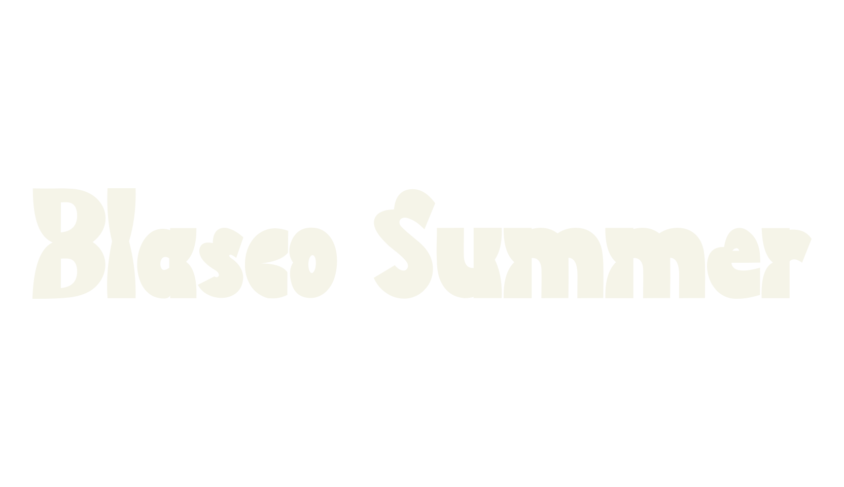 Blasco Summer, black metal font preview