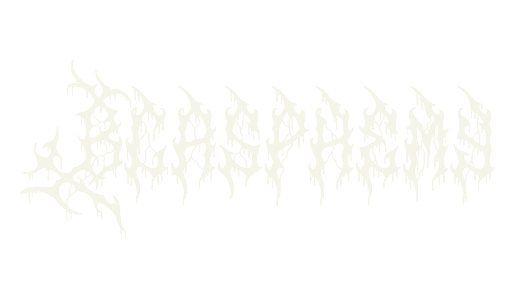 Blasphemy, gothic font preview