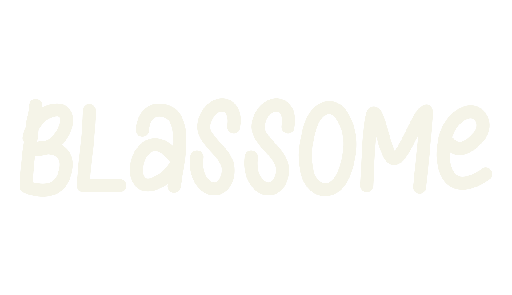 Blassome, outline font preview