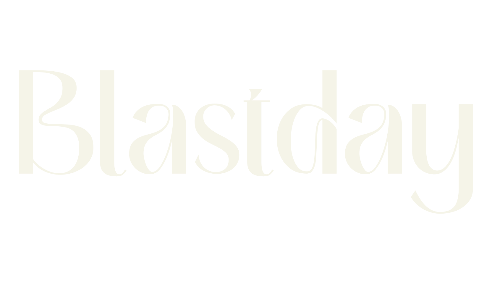 Blastday, magazine font preview