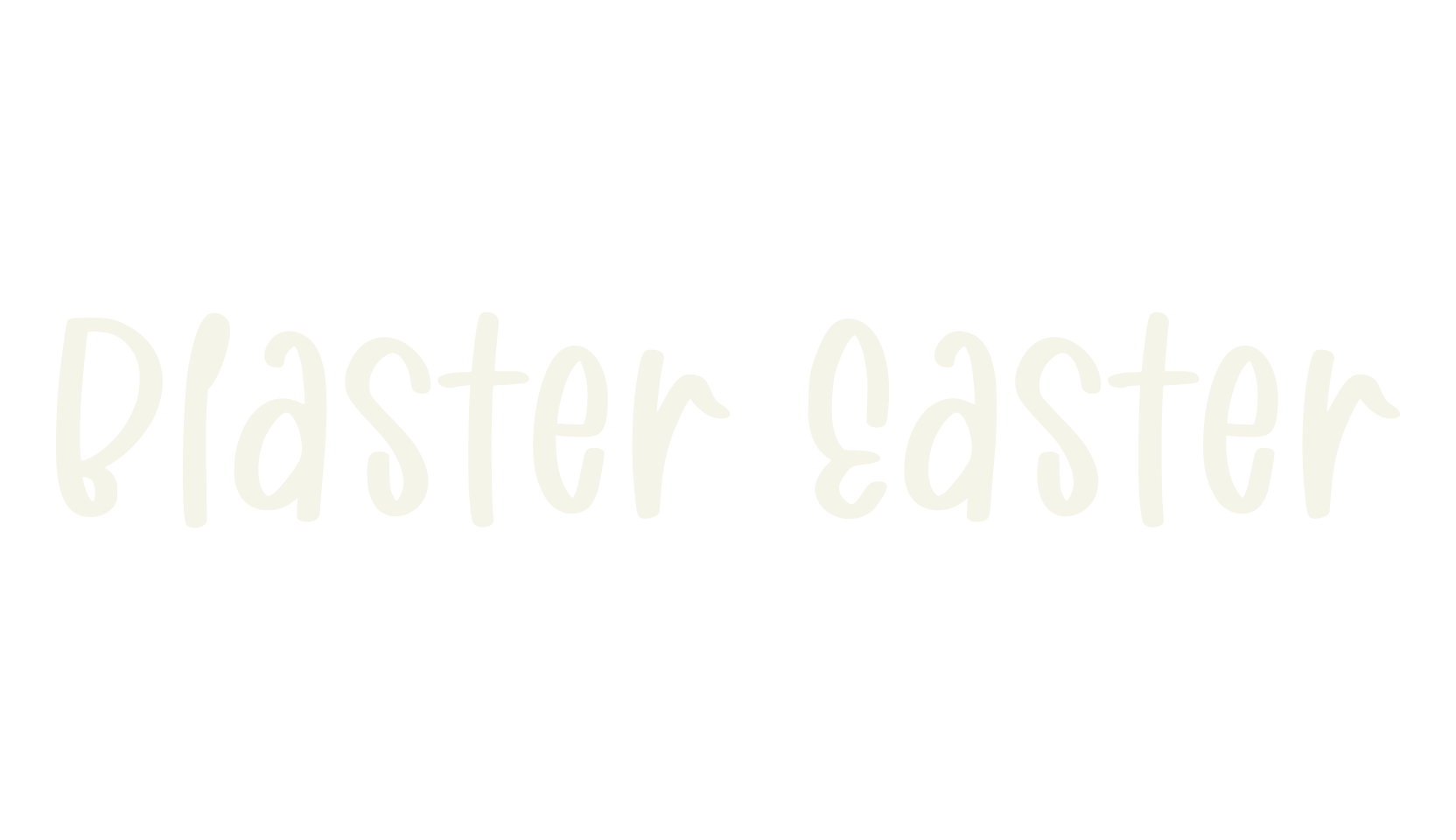 Blaster Easter, easter font preview