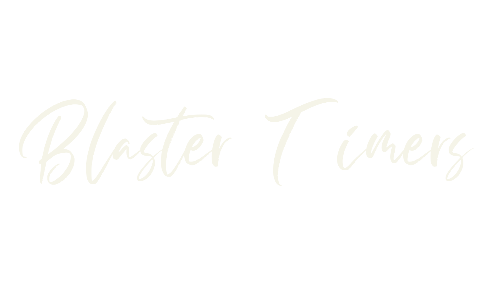 Blaster Timers, handwritten font preview