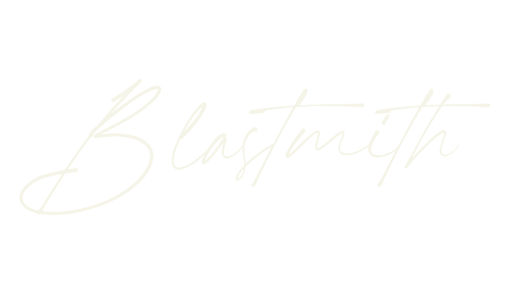 Blastmith, signature font preview