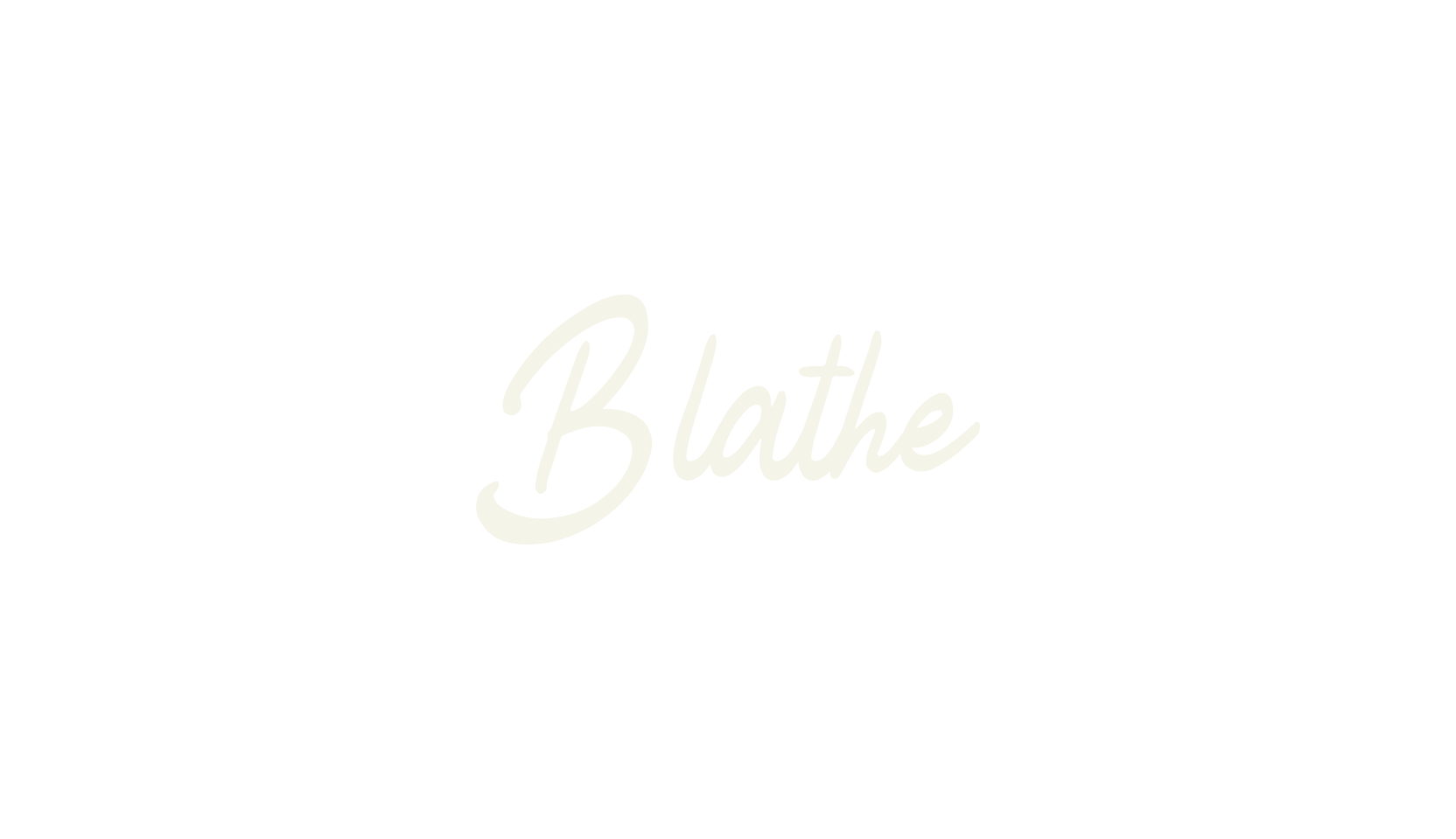 Blathe, cursive font preview
