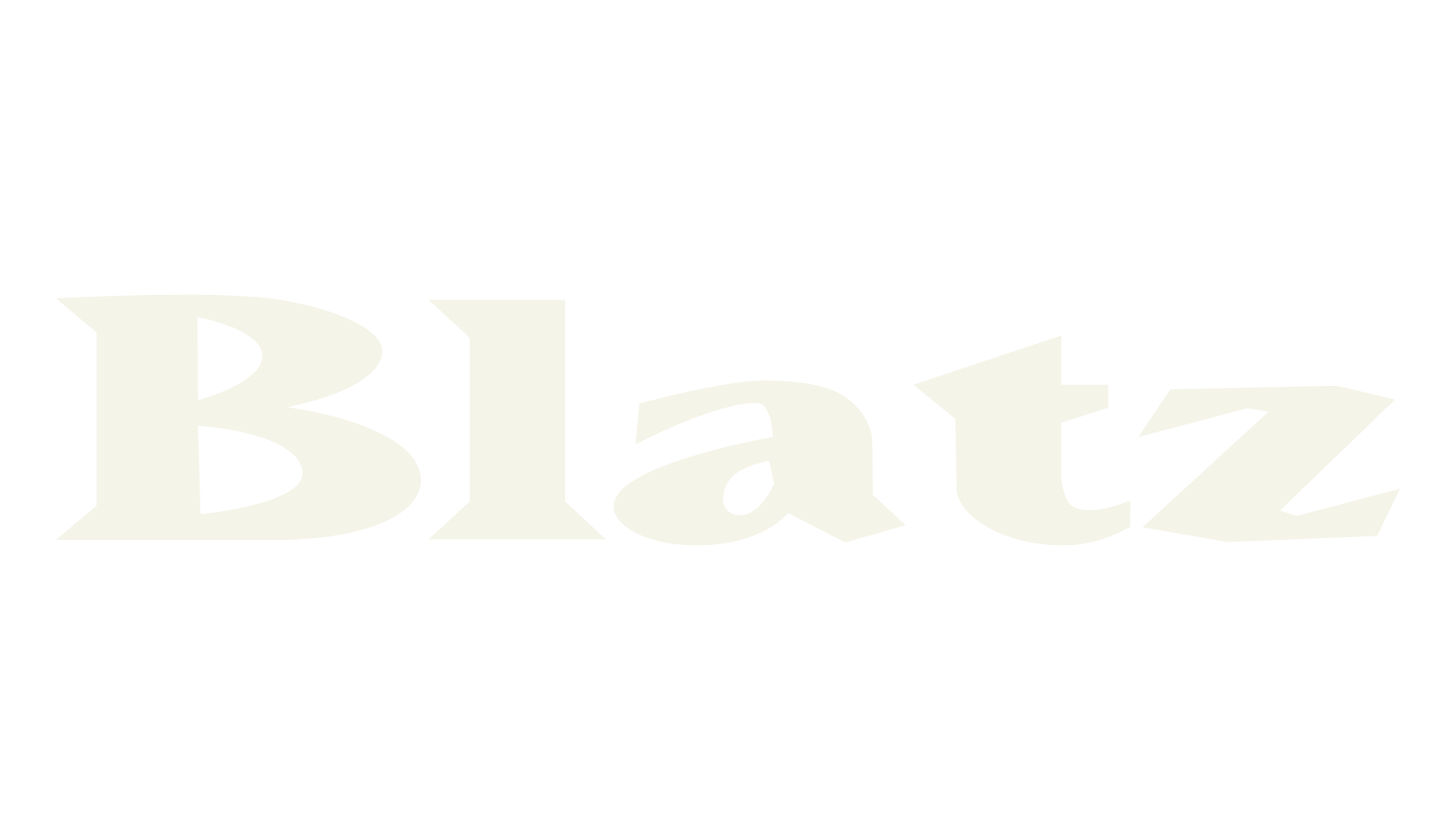 Blatz, business font preview
