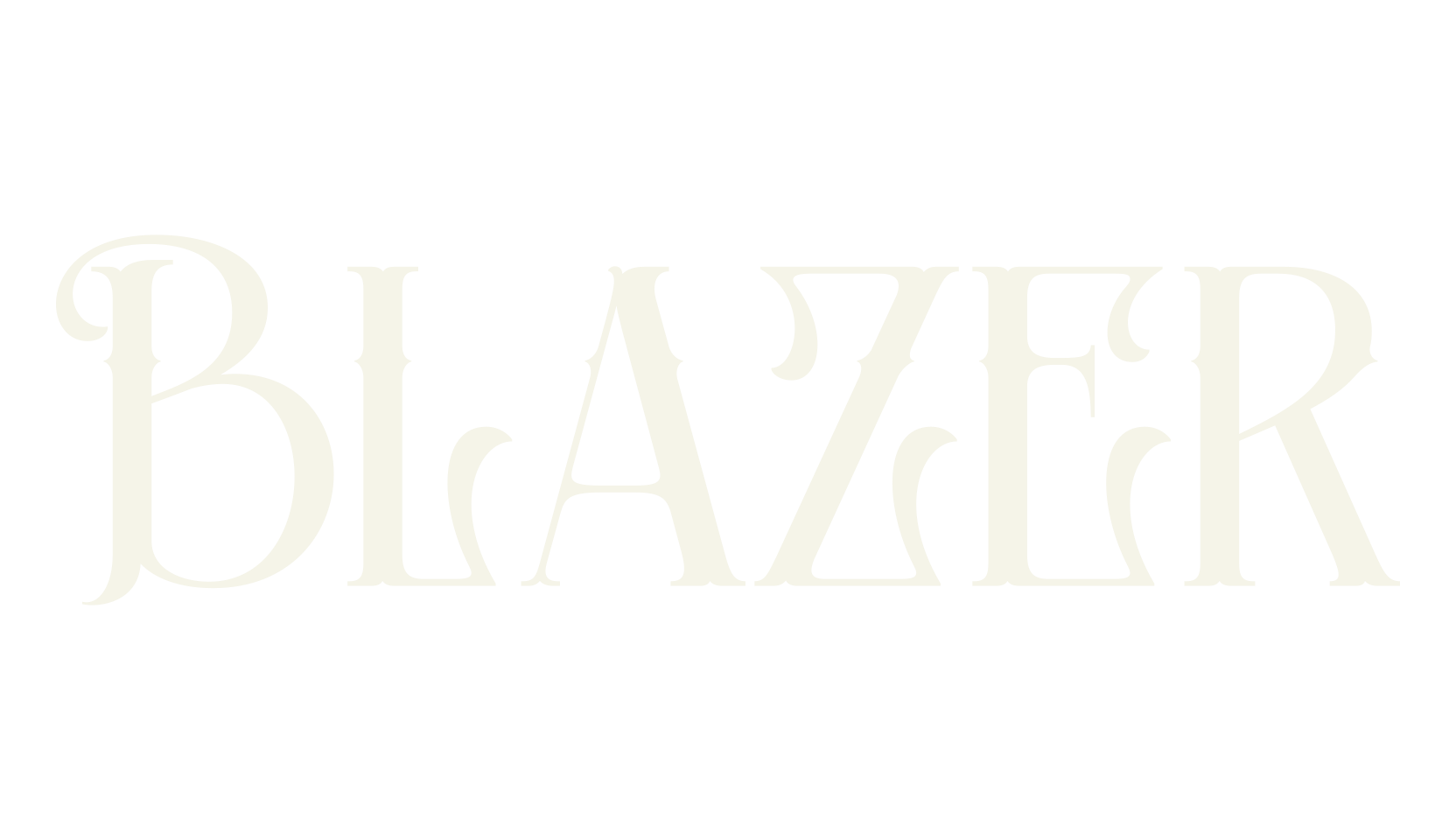 Blazer, victorian font preview