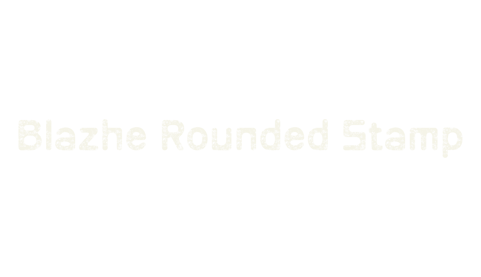 Blazhe Rounded Stamp, bold font preview