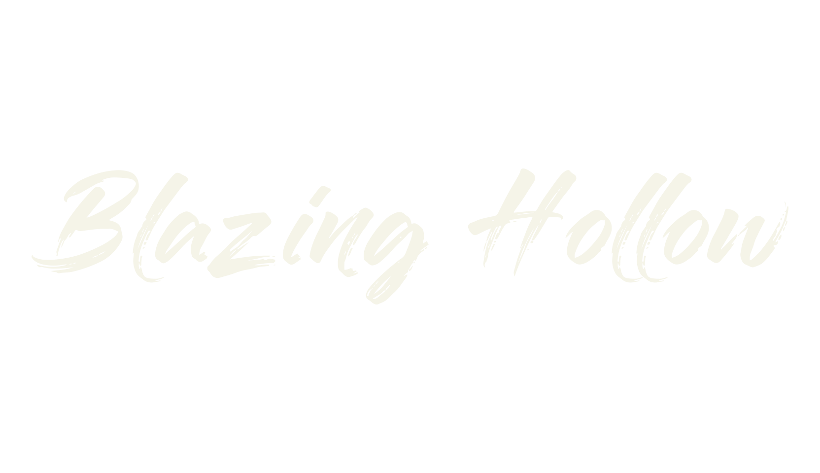 Blazing Hollow, script font preview