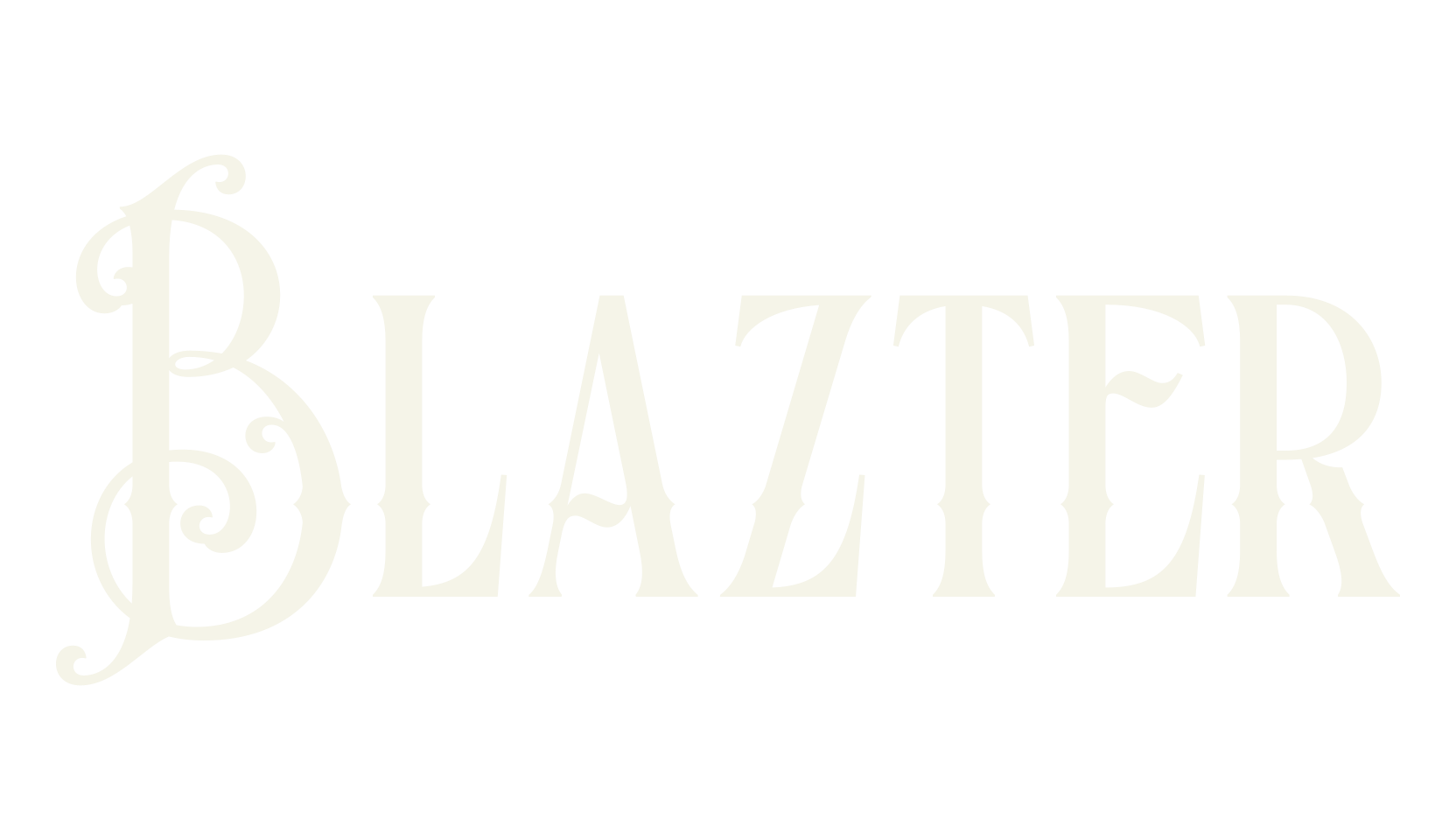 Blazter, antique font preview