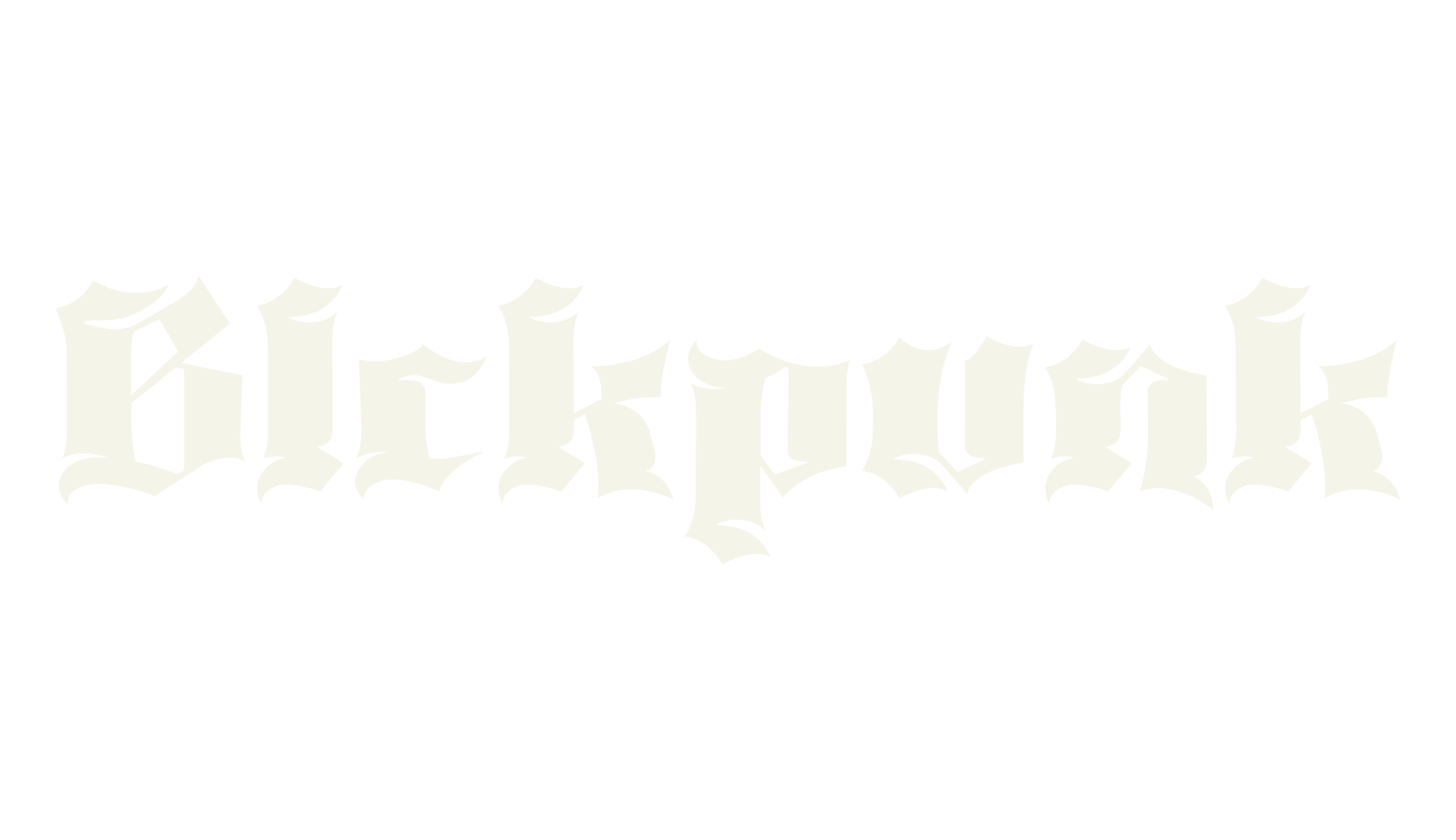 Blckpunk, fantasy font preview