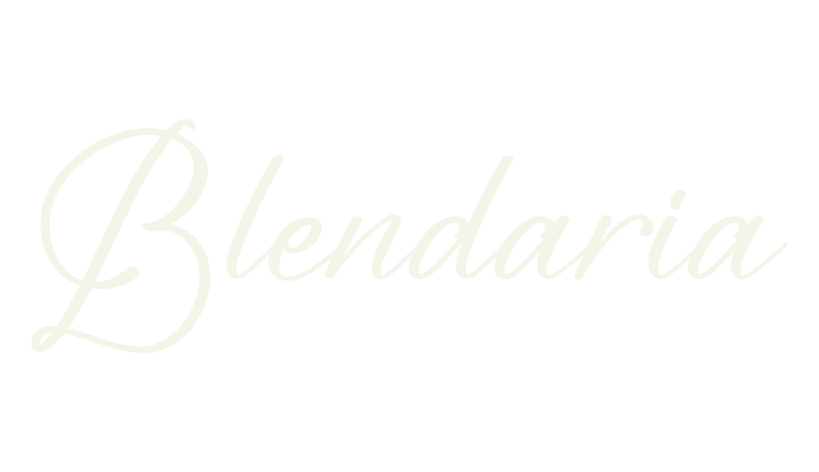 Blendaria, script font preview