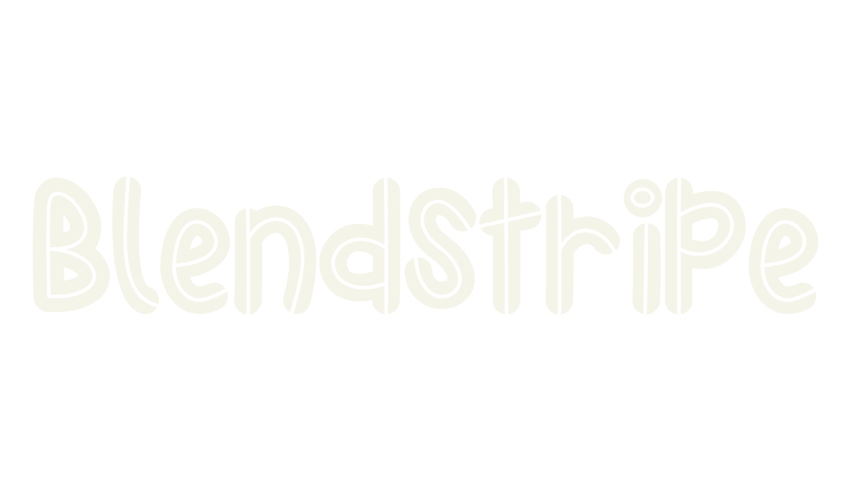 Blendstripe, bubble font preview