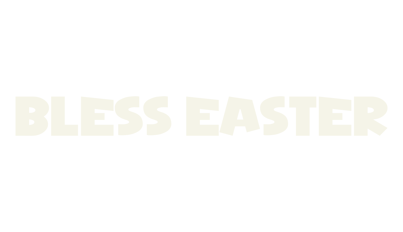 BLESS EASTER, easter font preview