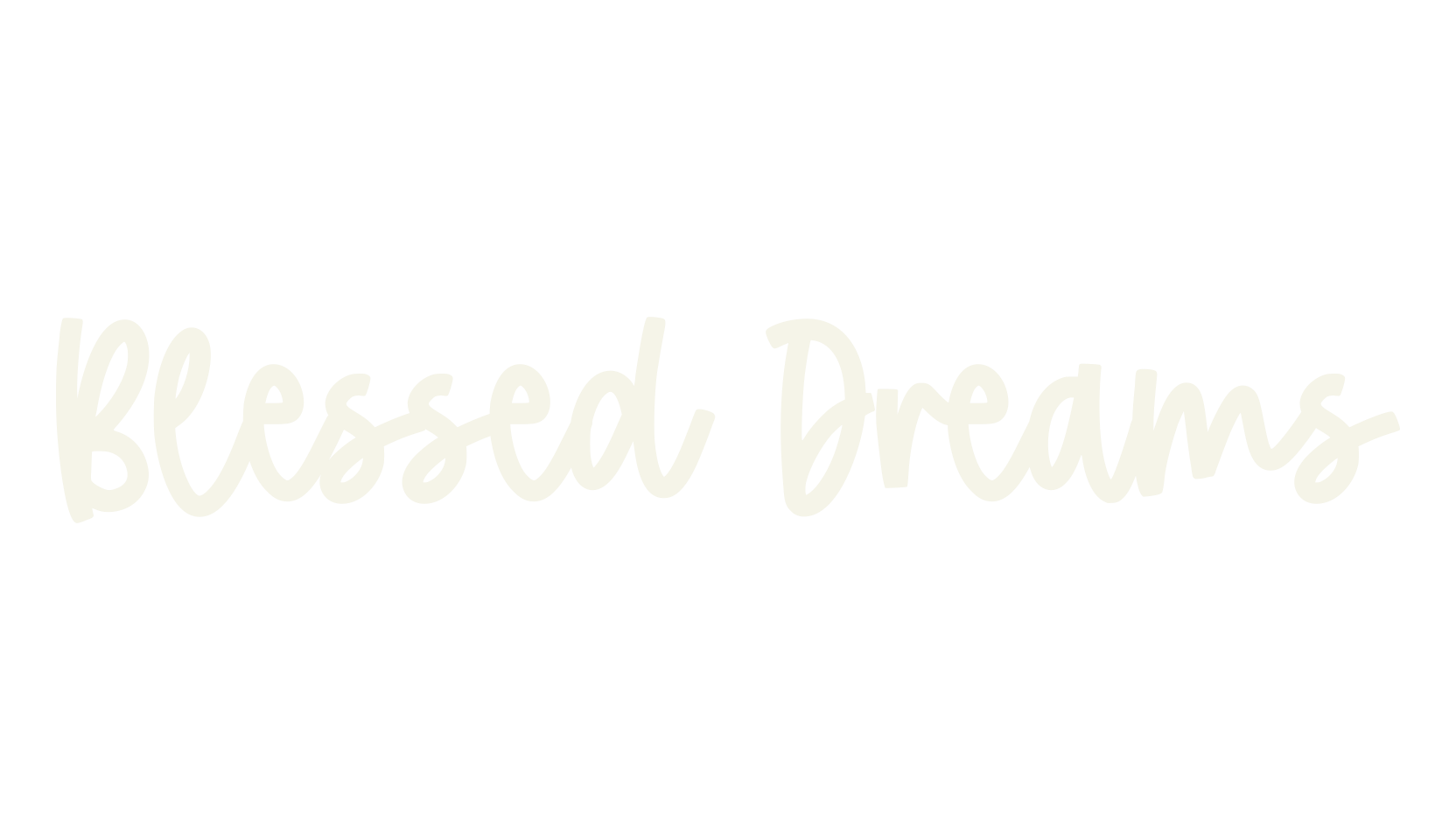 Blessed Dreams, cute font preview