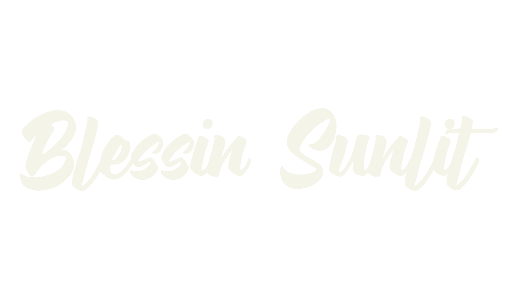 Blessin Sunlit, handwriting font preview