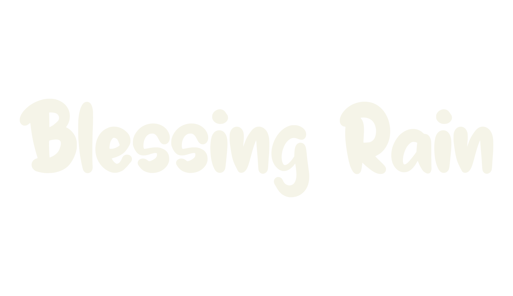 Blessing Rain, comic sans font preview
