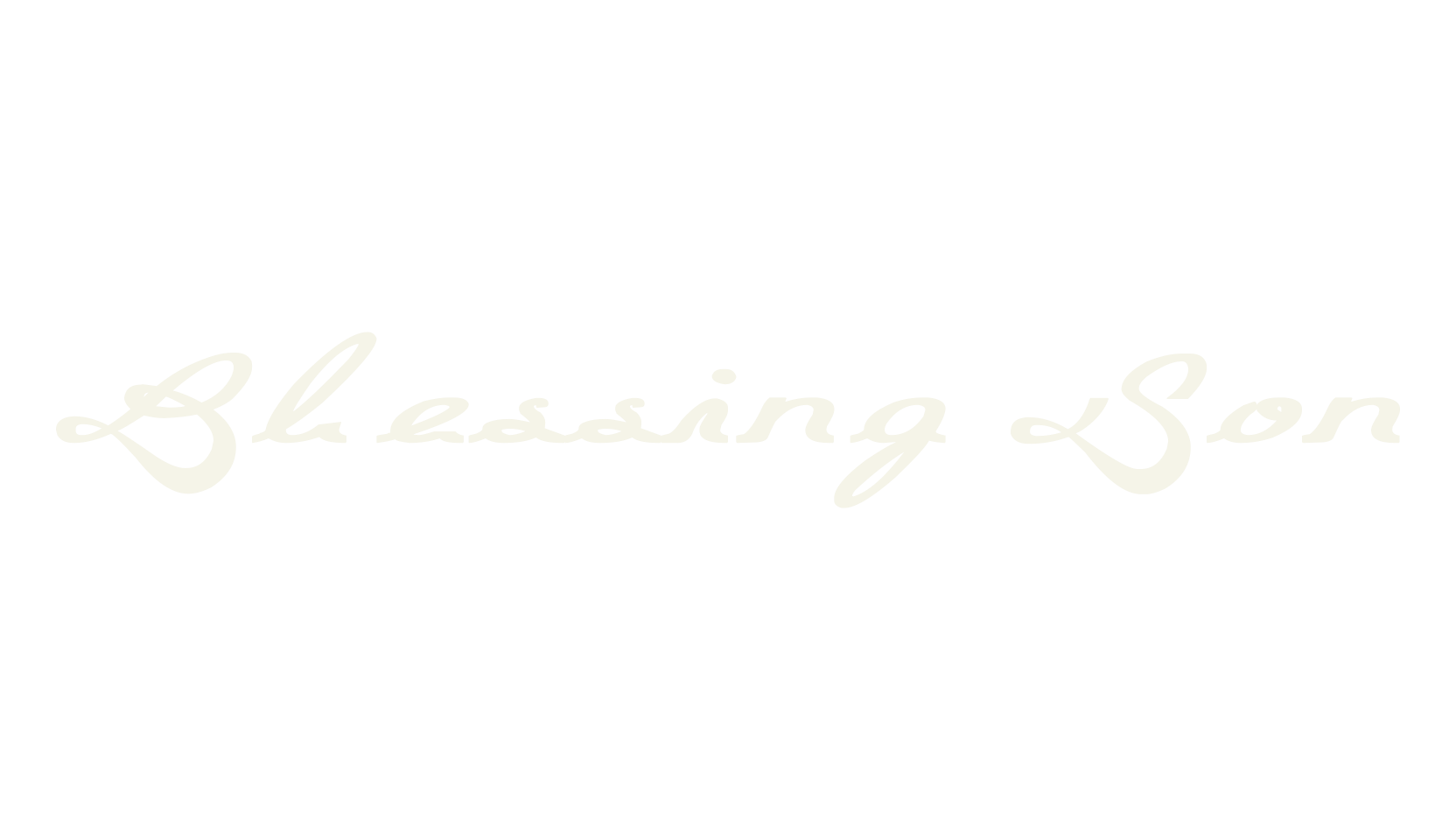 Blessing Son, fashion script font preview