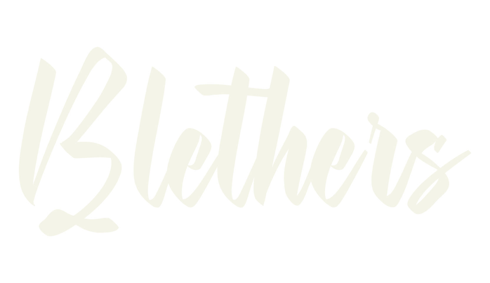 Blethers, makeup font preview