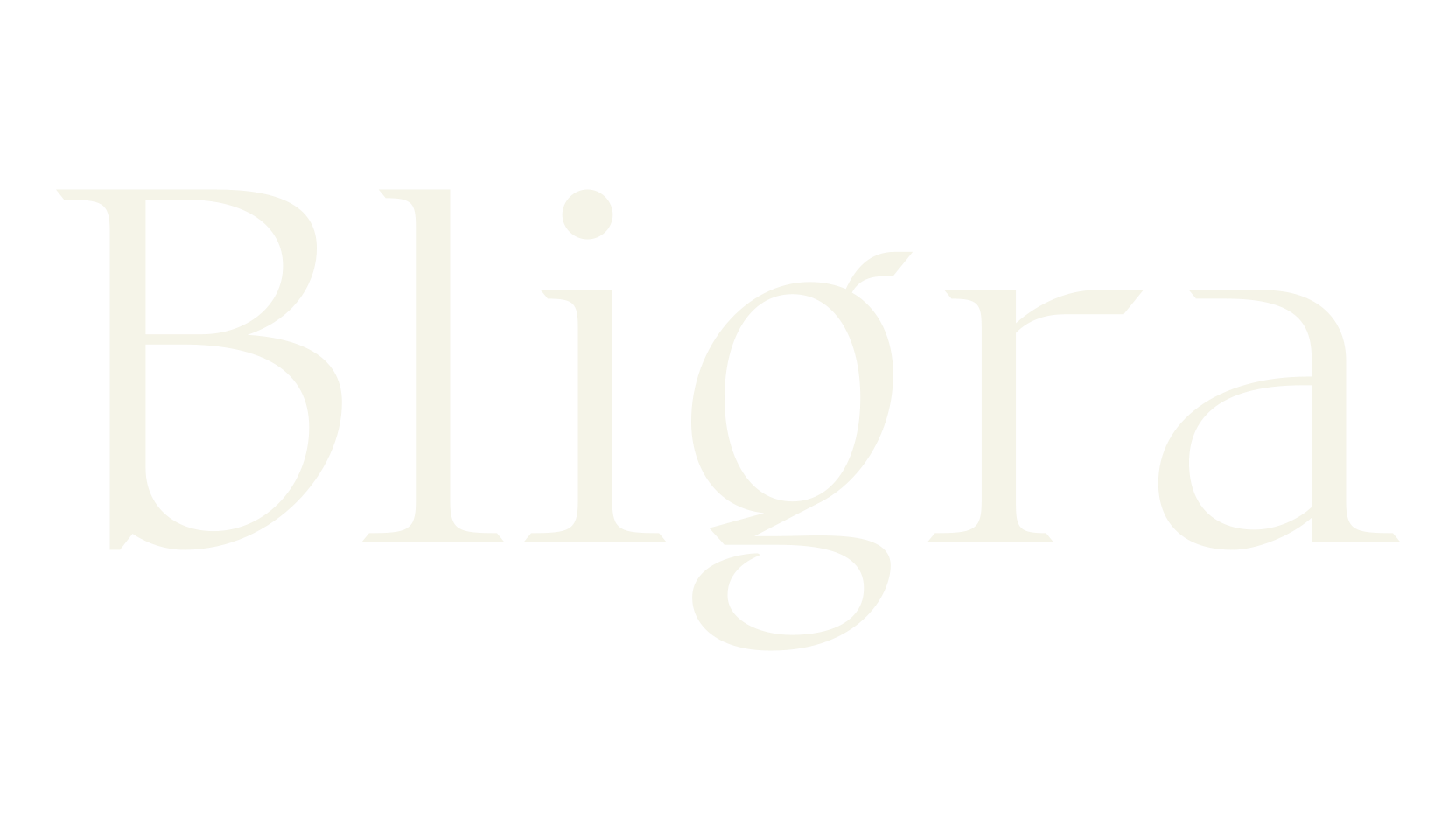 Bligra, serif font preview