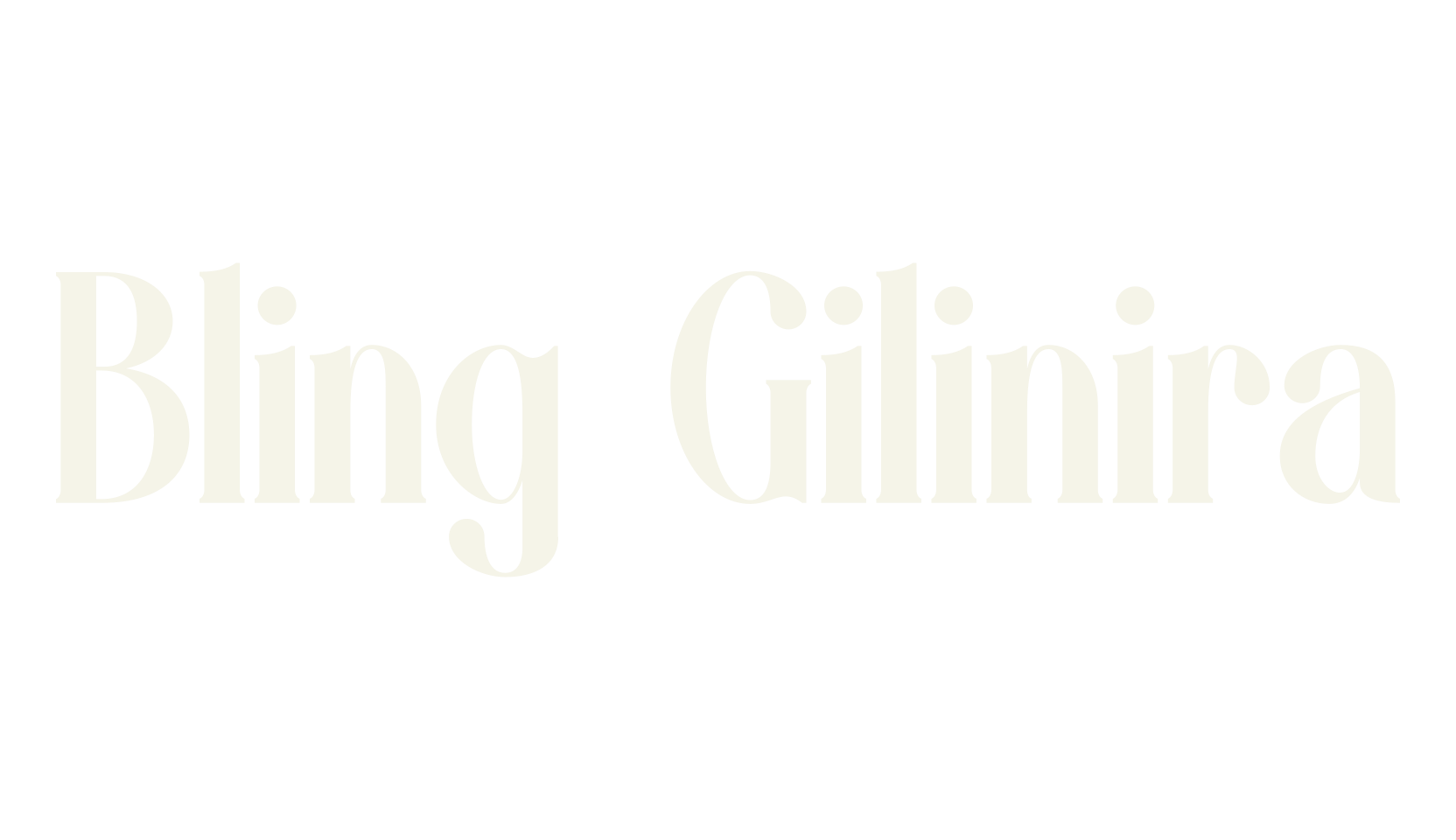 Bling Gilinira, serif font preview