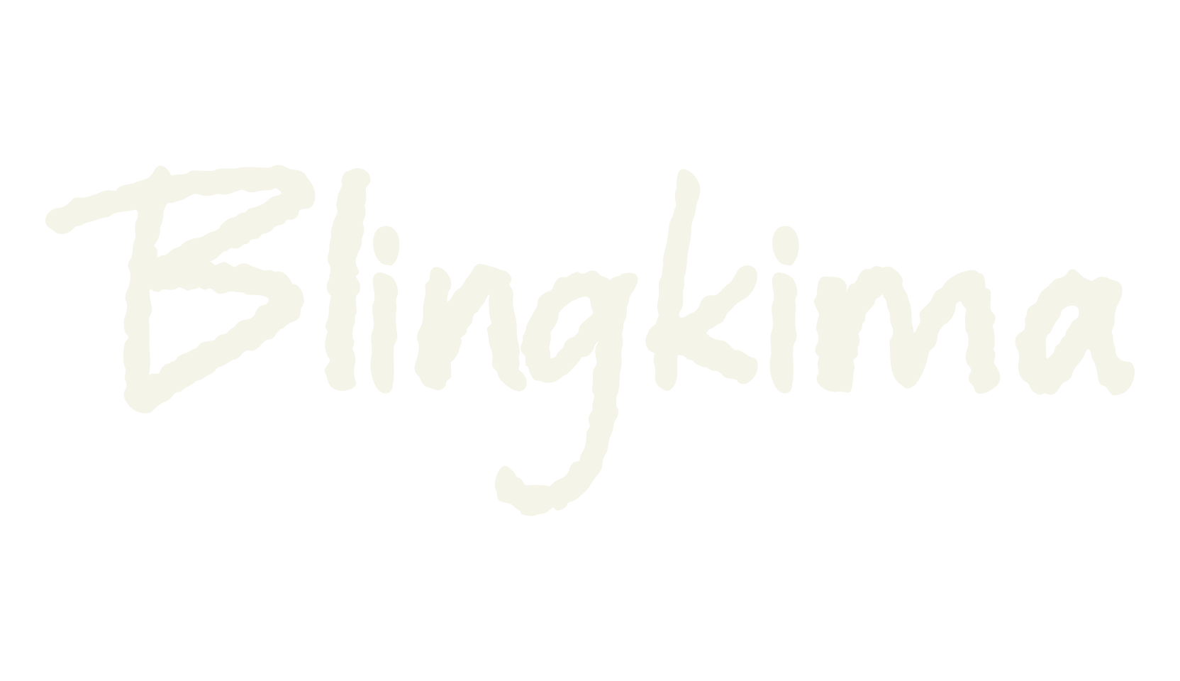 Blingkima, handwriting font preview