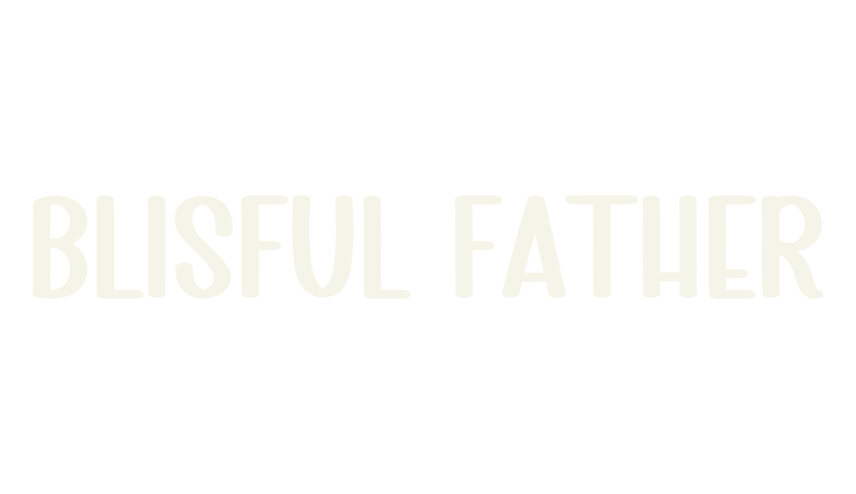 Blisful Father, script font preview