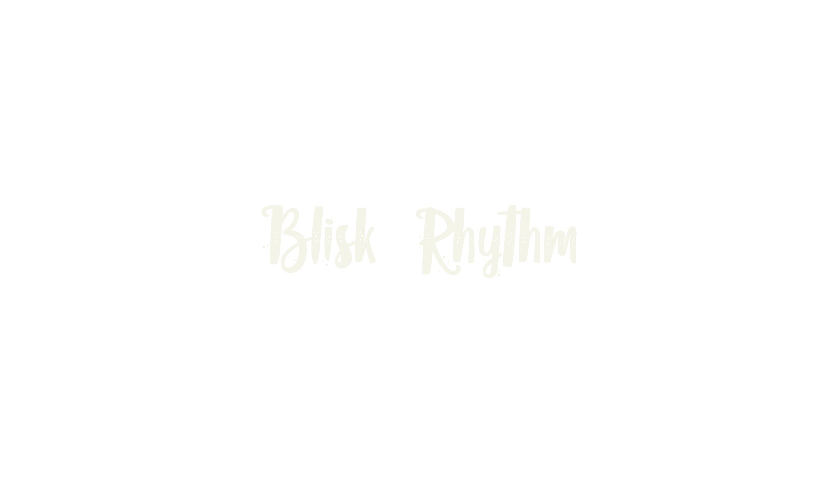 Blisk Rhythm, fashion sign font preview