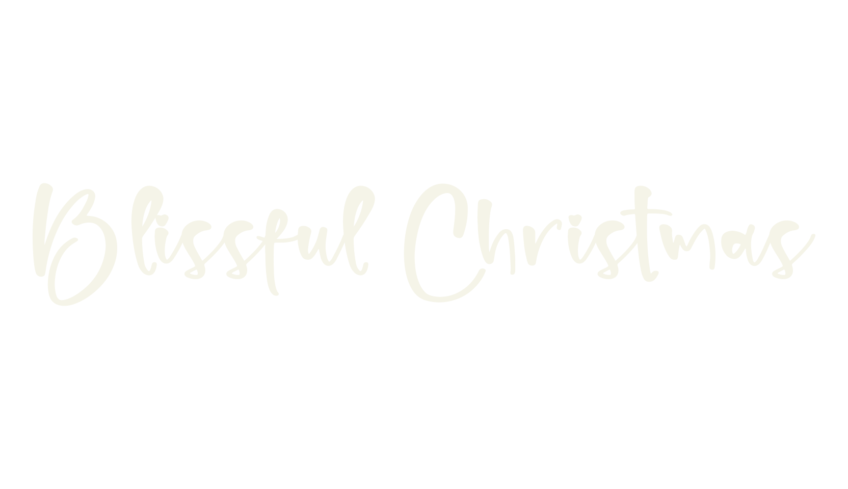 Blissful Christmas, handwriting font preview