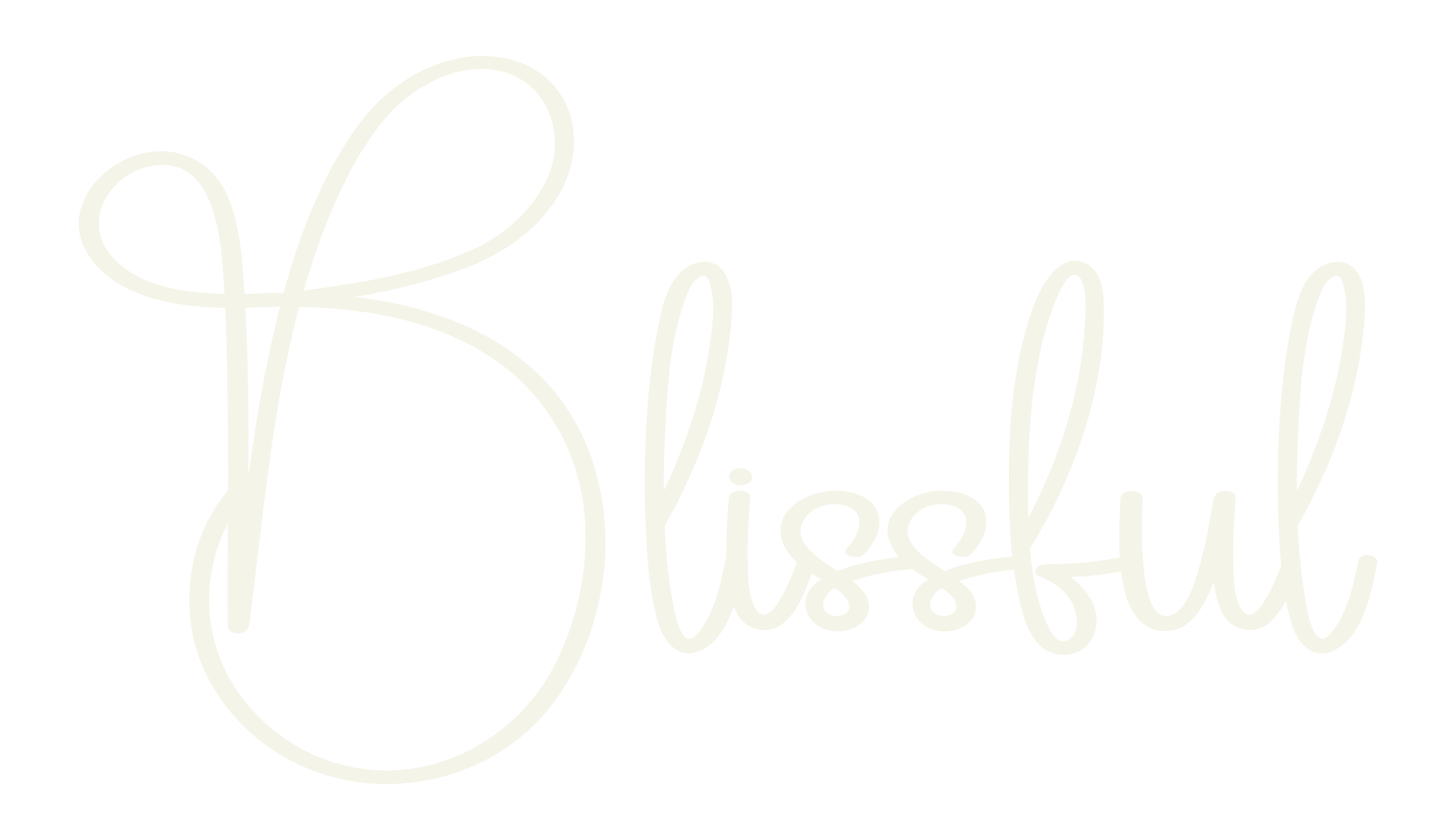 Blissful, calligraphy font preview