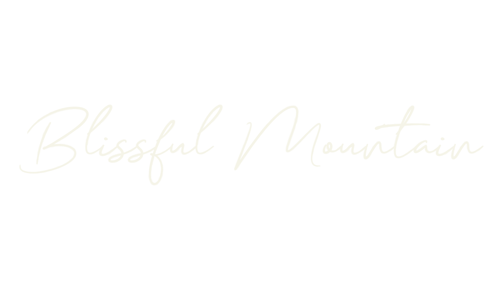Blissful Mountain, script font preview