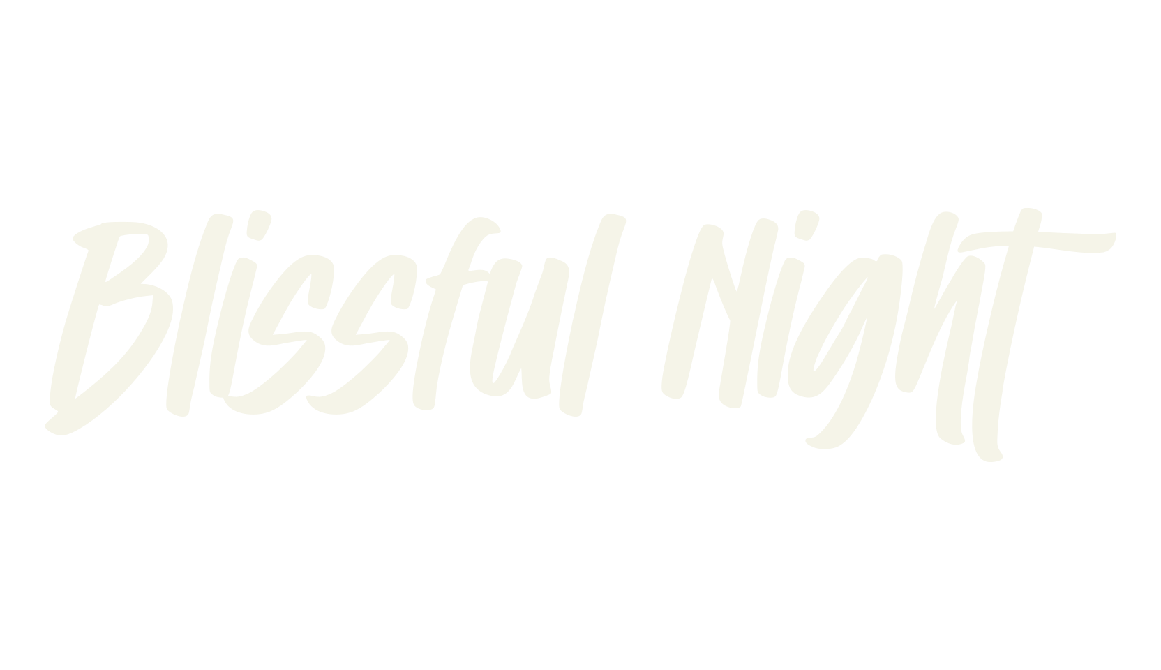 Blissful Night, fancy font preview