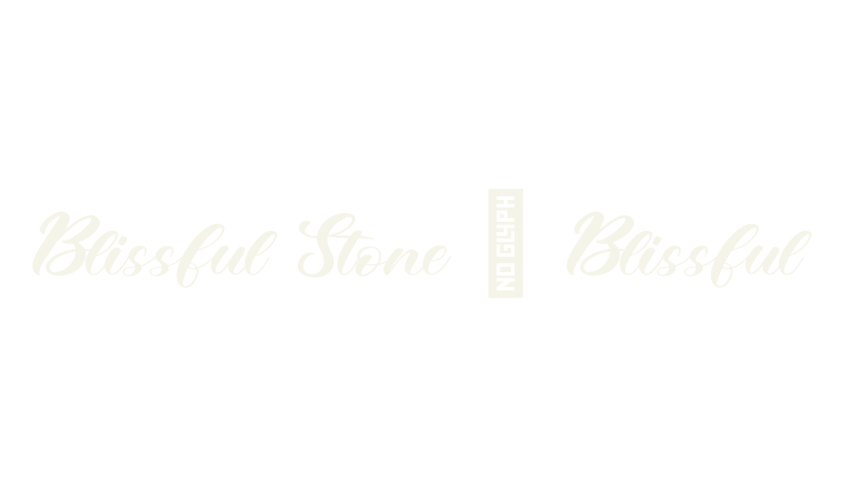 Blissful Stone - Blissful, cursive font preview