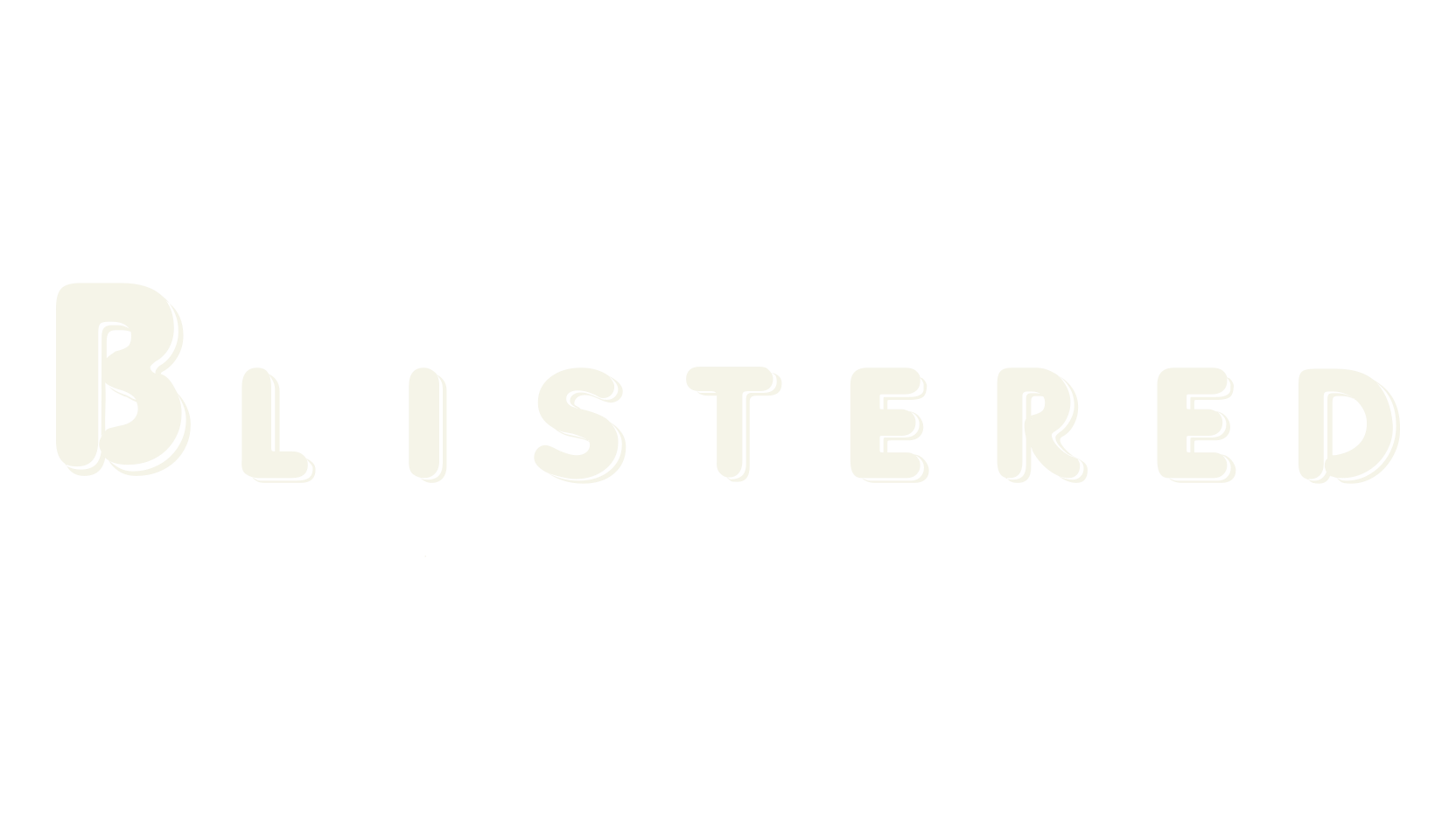 Blistered, display market font preview