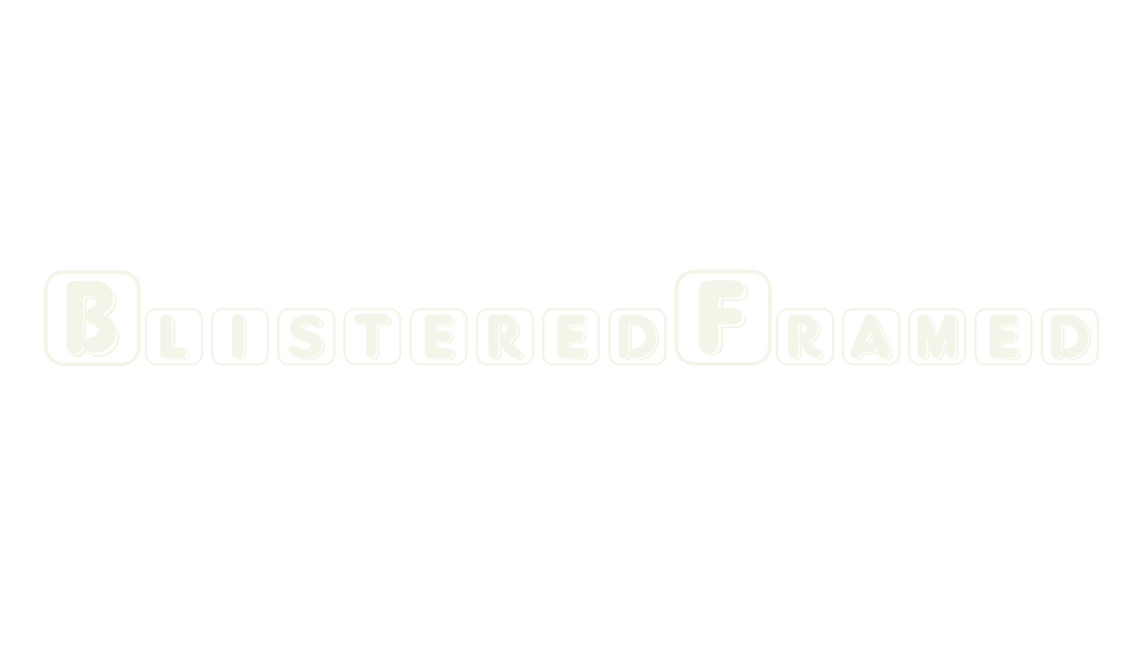 BlisteredFramed, display market font preview