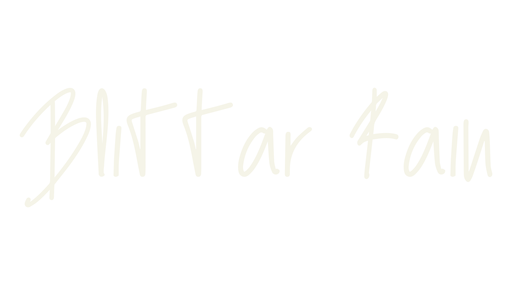 Blittar Rain, handwriting font preview