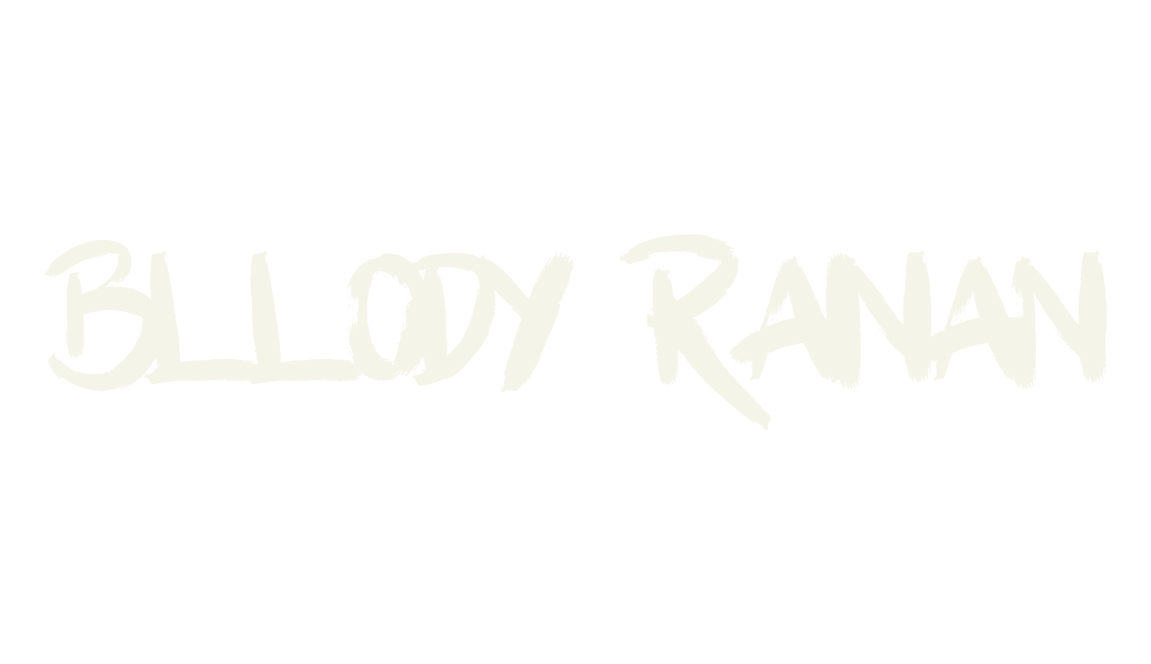 Bllody Rainan, handwriting font preview