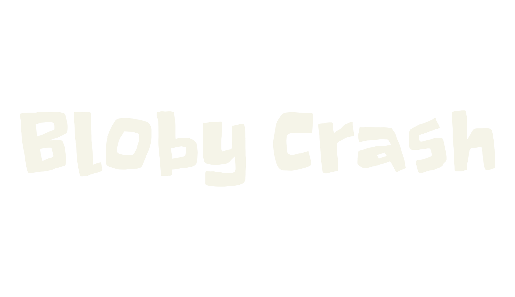 Bloby Crash, fancy font preview
