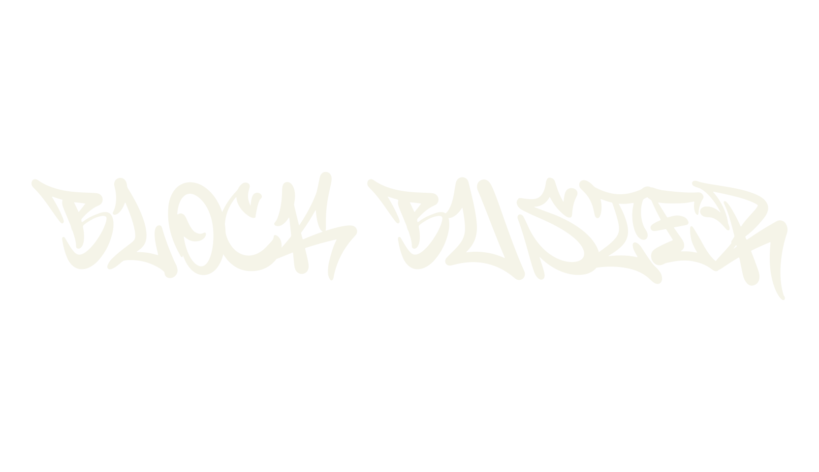 Block Buster, graffiti font preview
