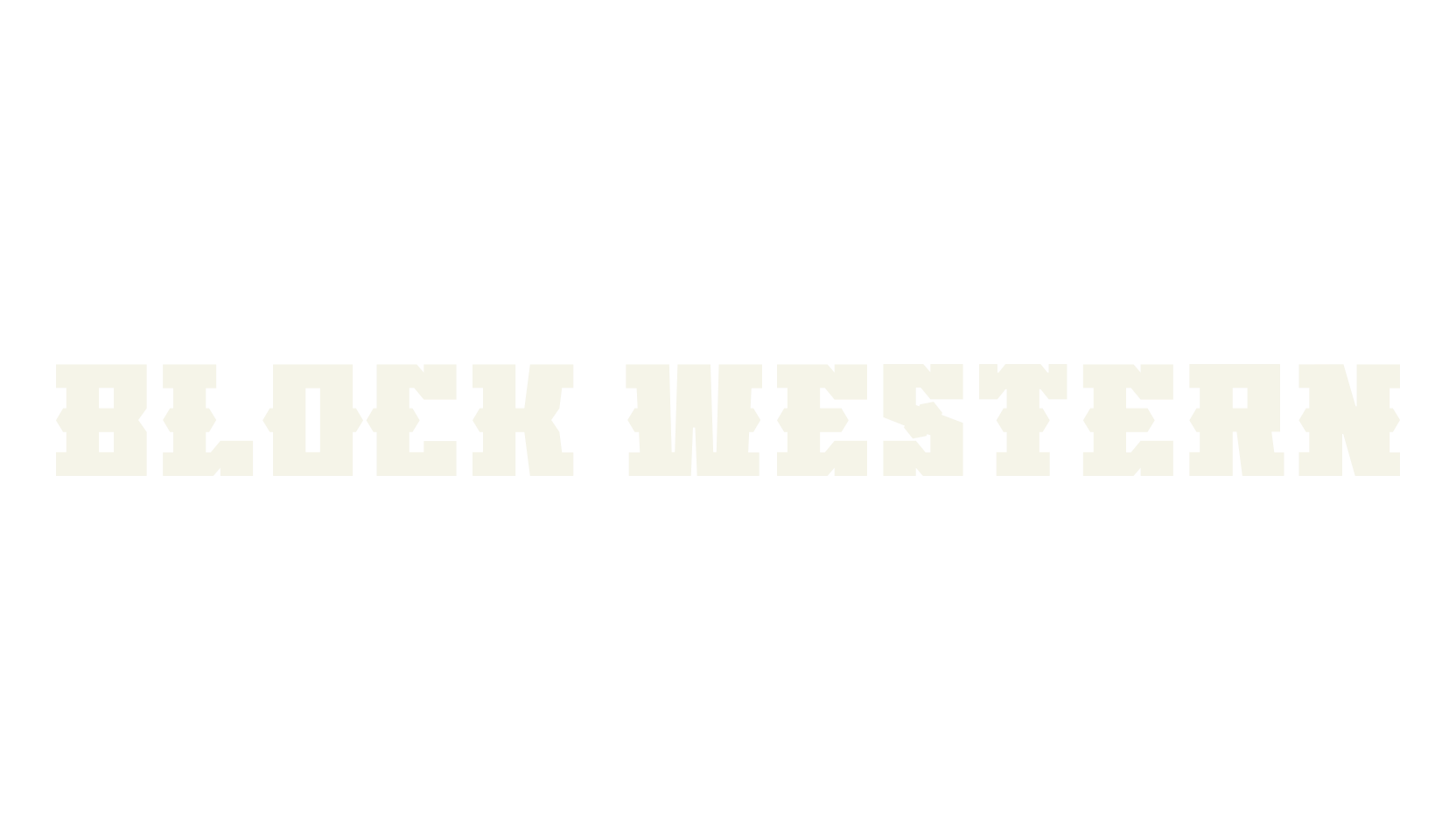 Block Western, wild west font preview