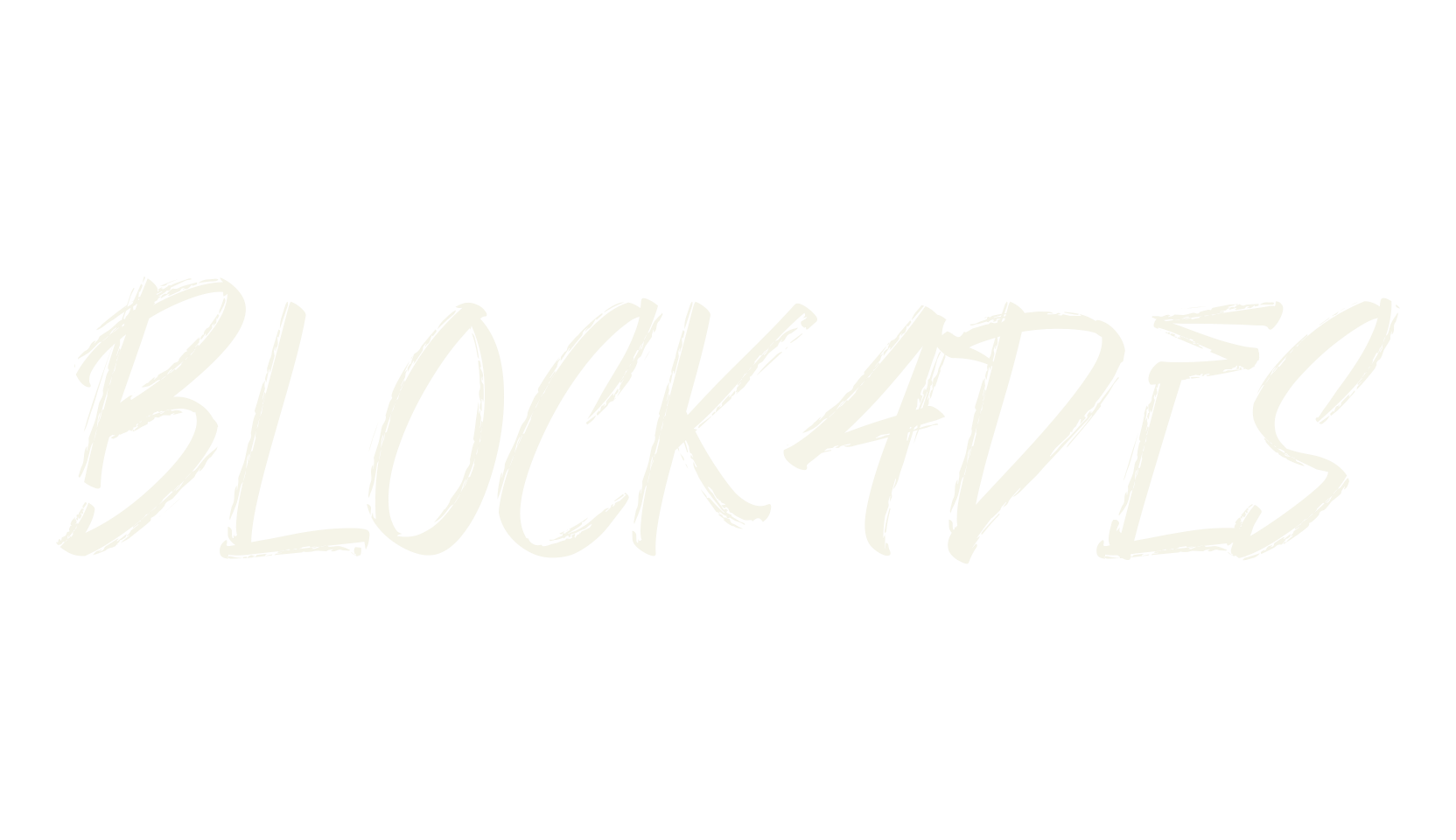 Blockades, grunge font preview