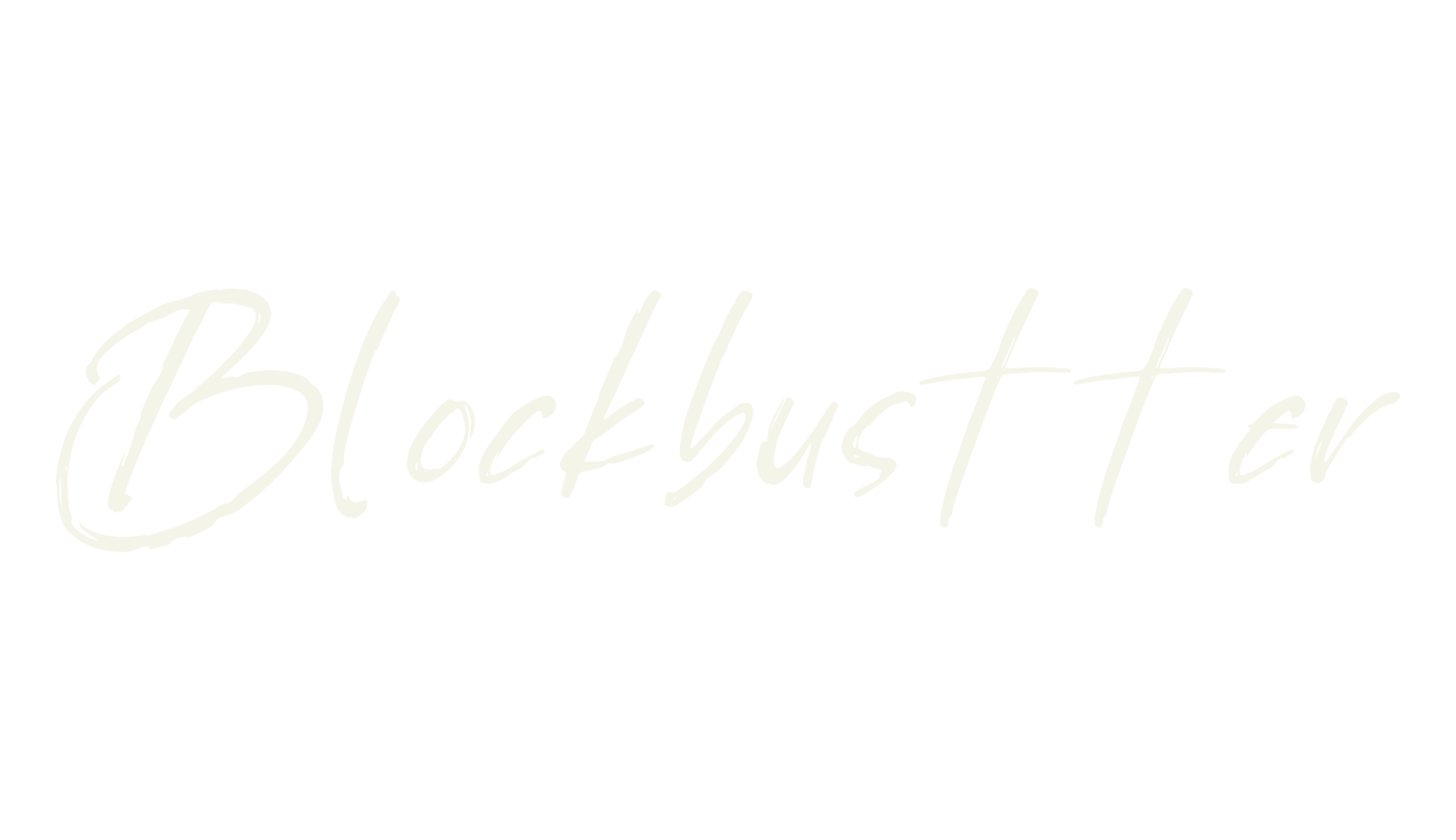 Blockbustter, script font preview