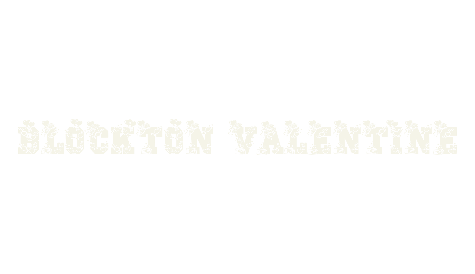 Blockton Valentine, heart font preview