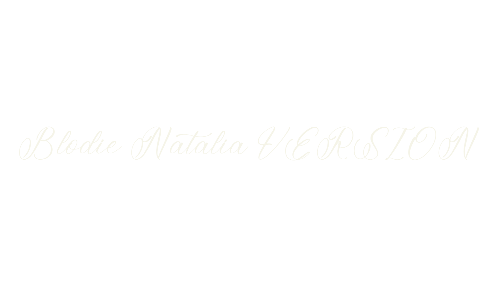 Blodie Natalia VERSION, script font preview