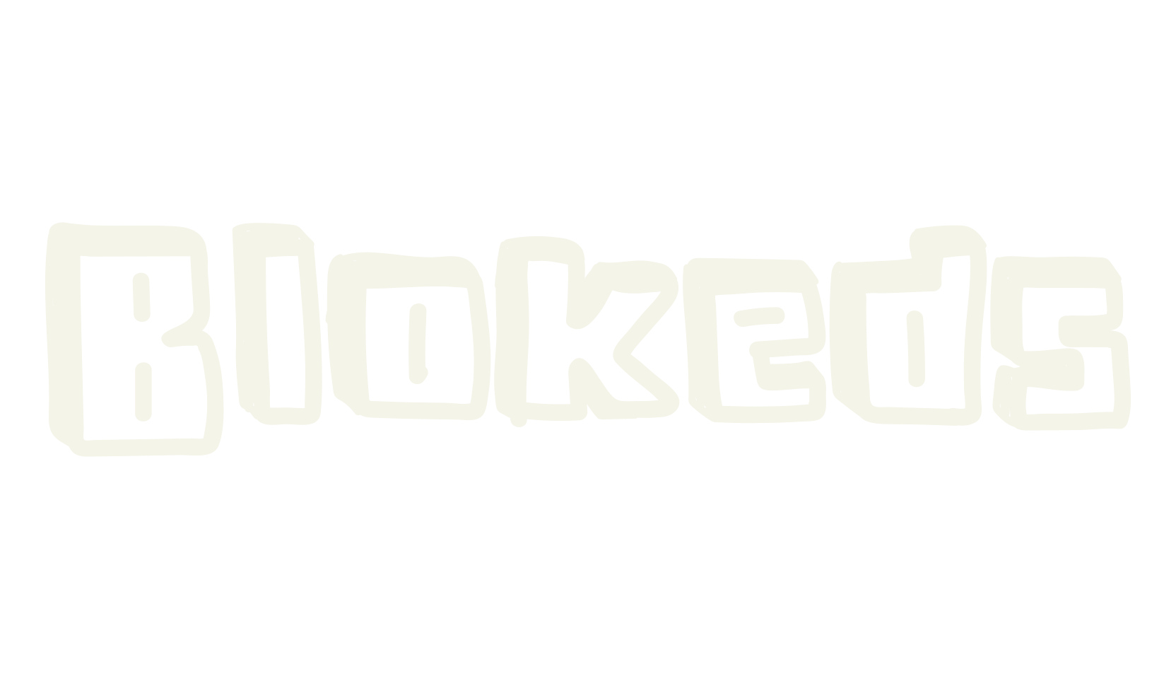 Blokeds, bold font preview
