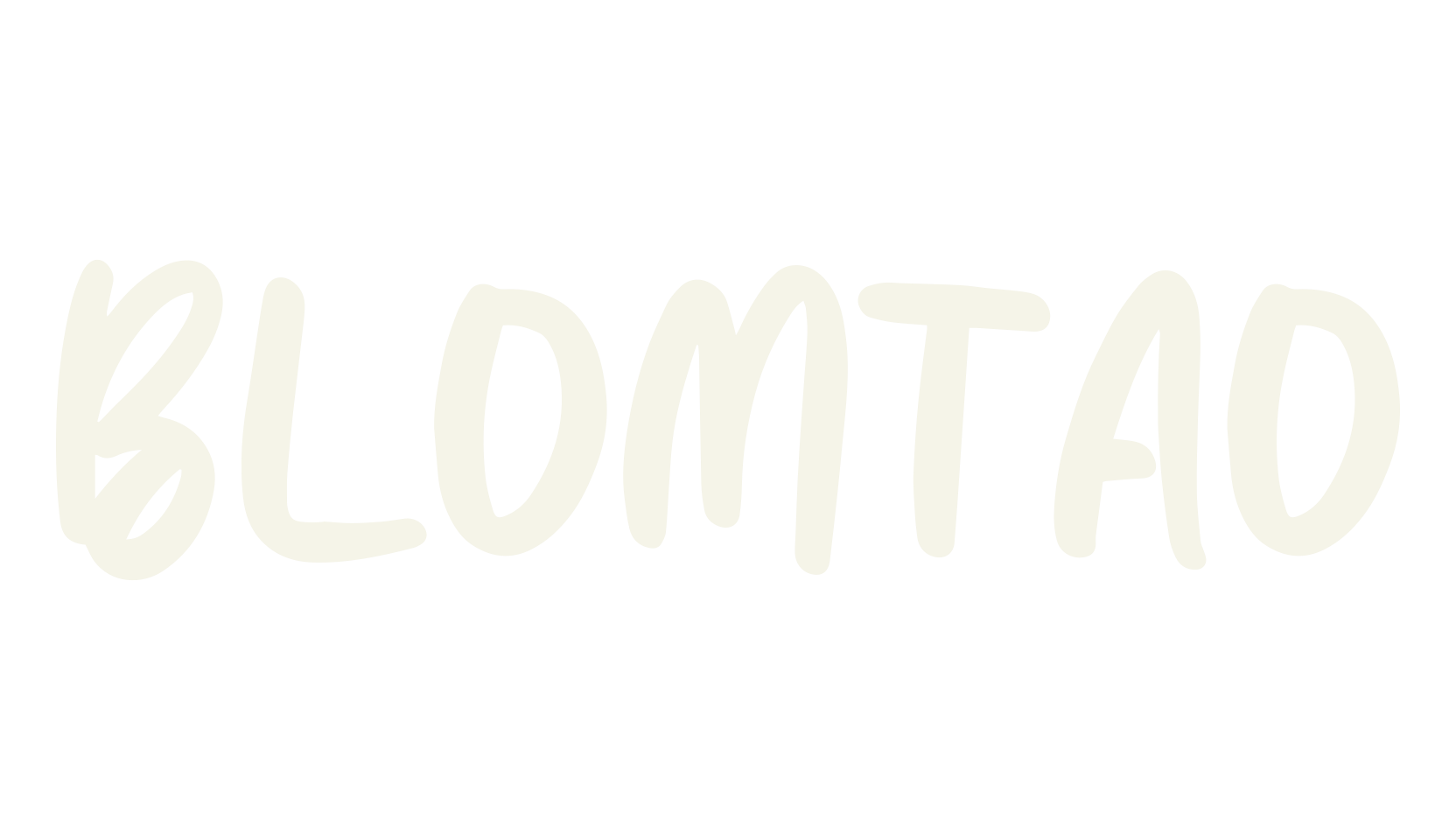 BLOMTAO, handwriting font preview