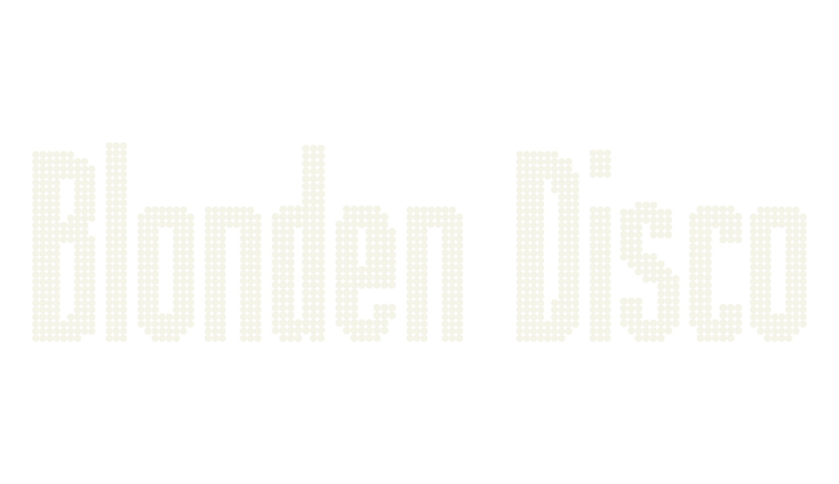 Blonden Disco, disco font preview