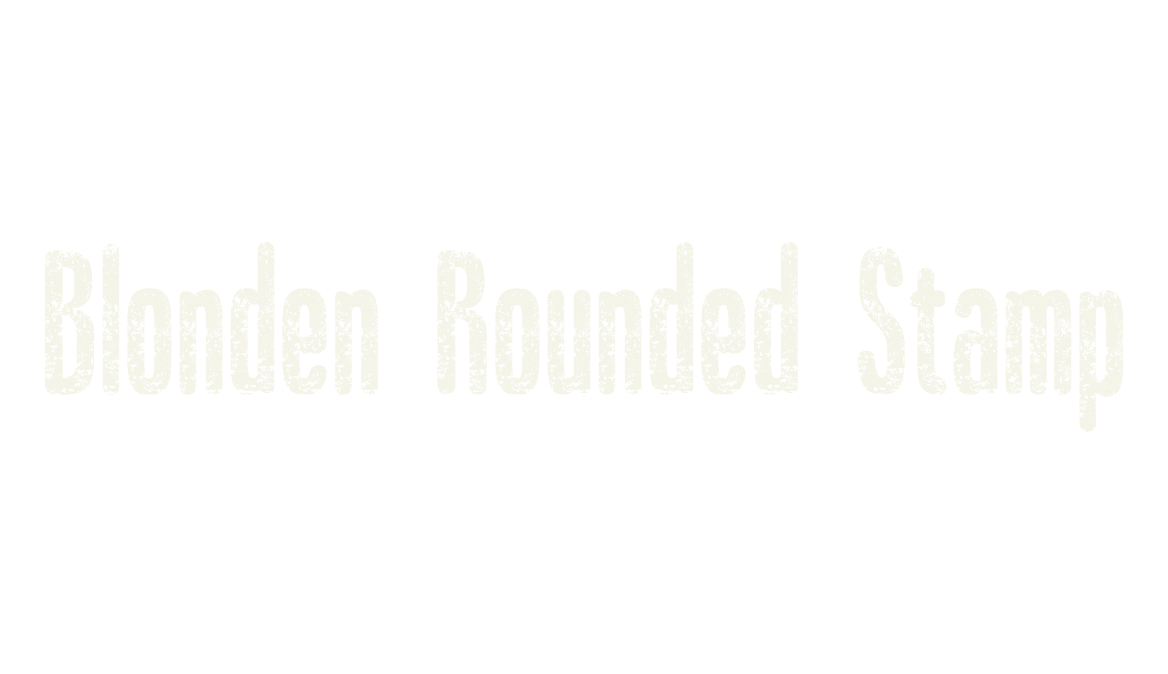 Blonden Rounded Stamp, vintage font preview