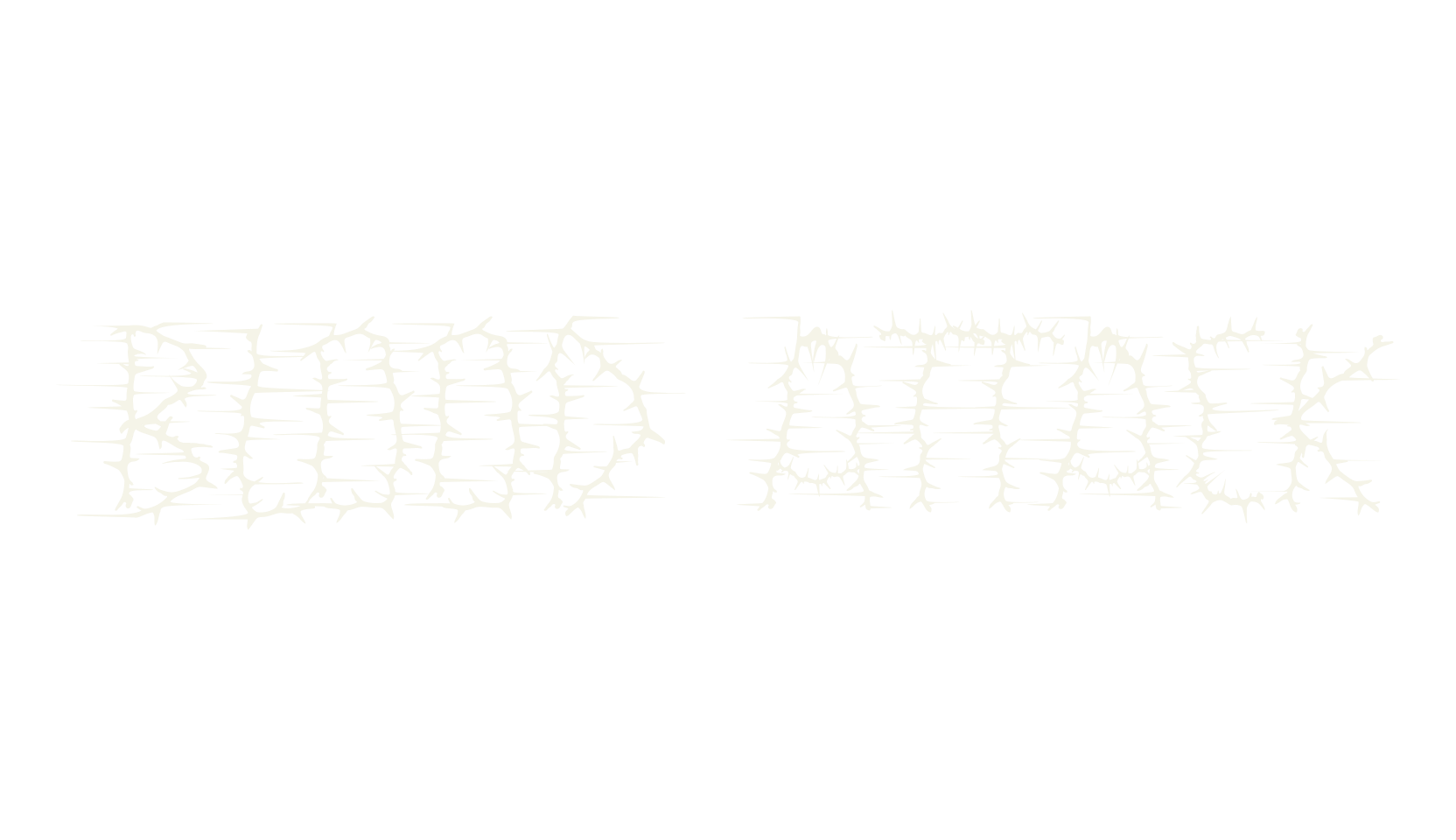 Blood Attack, rock font preview