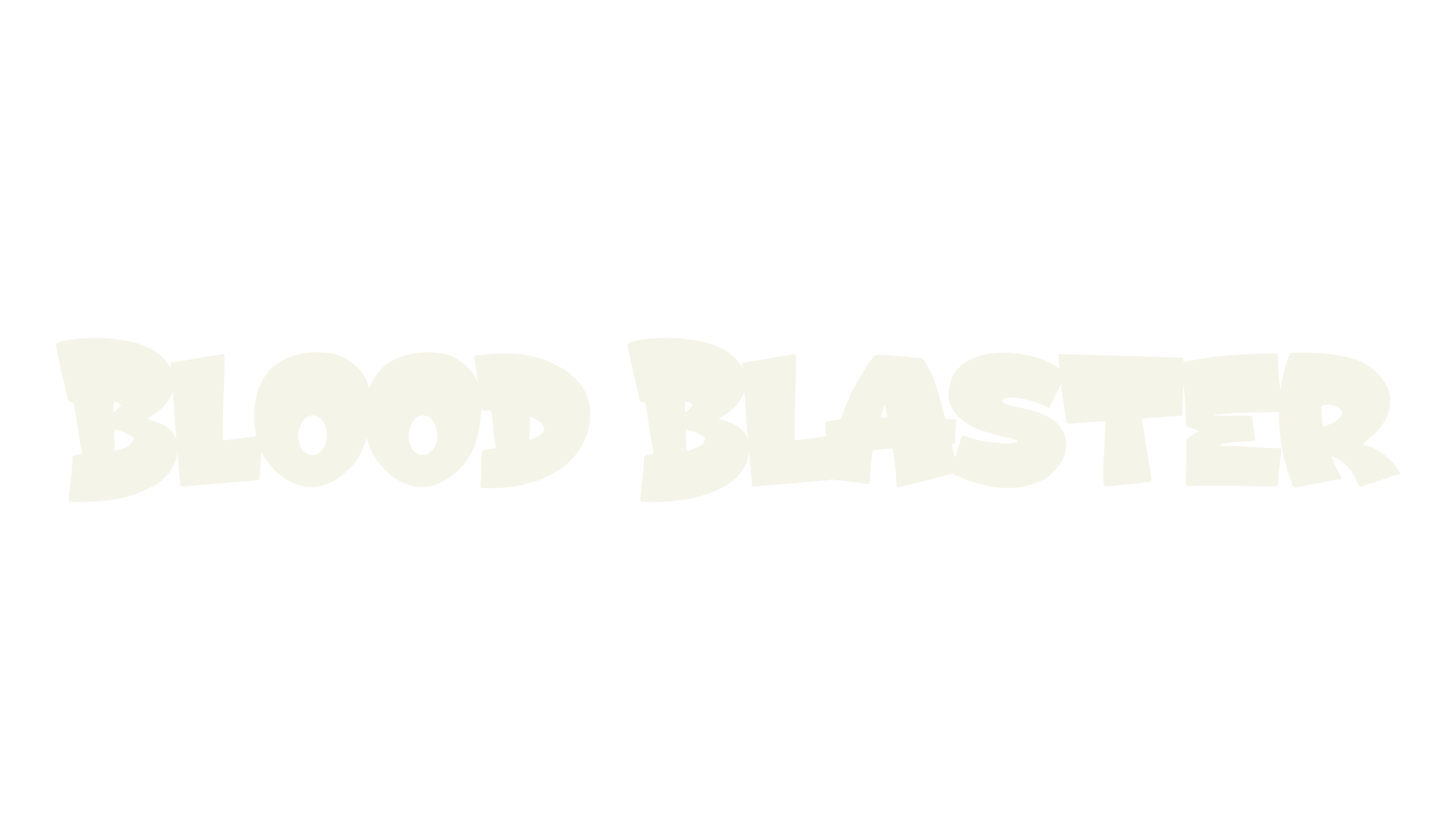Blood Blaster, children font preview