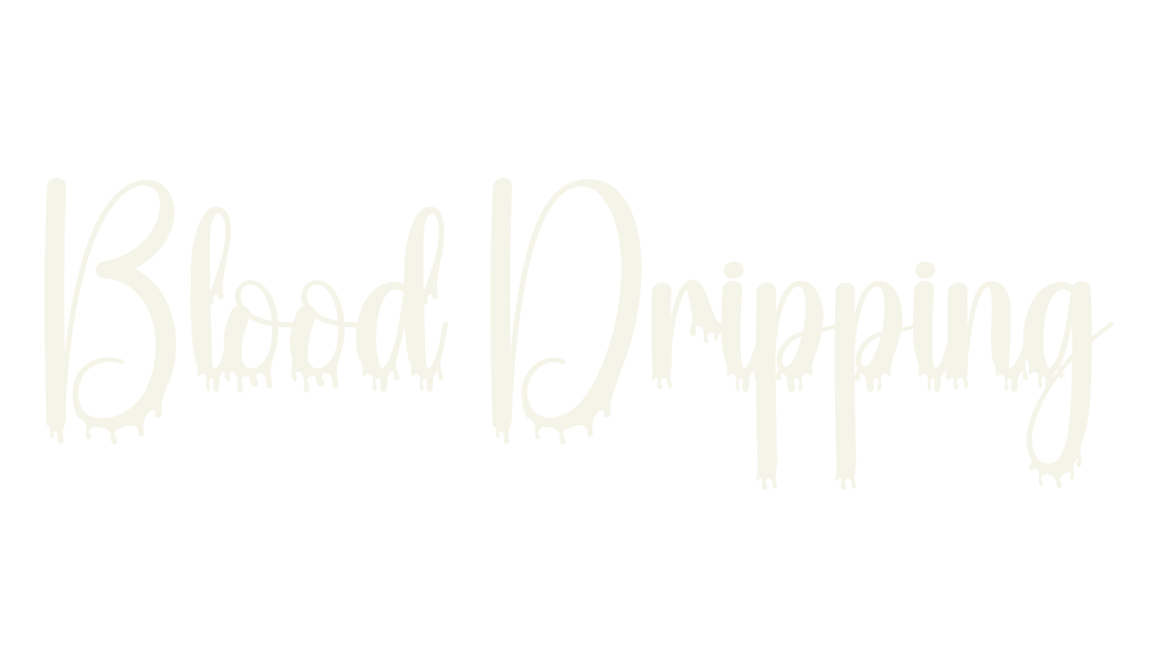 Blood Dripping, fashion script font preview